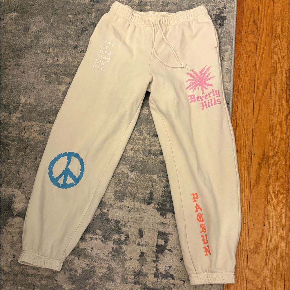 RARE! Pacsun Doodle Sweatpants, SZ Women’s medium